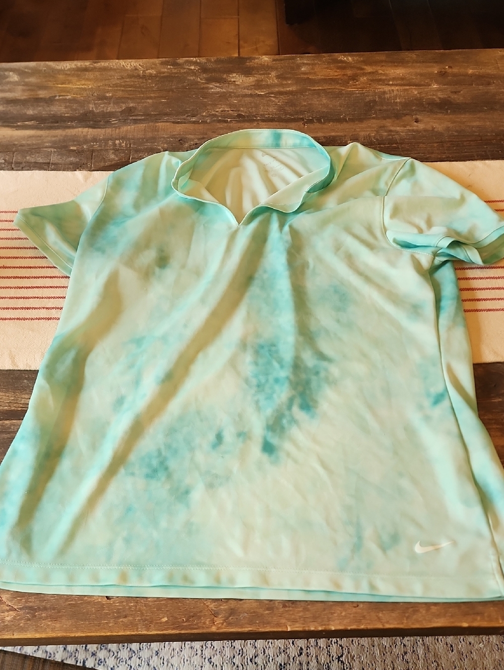 Nike Aqua Tie-Dye Golf Polo